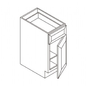 Single Door Single Drawer Vanity Base Cabinet